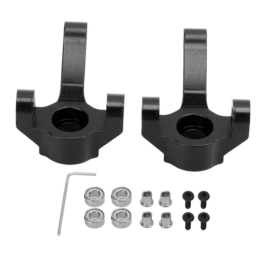 Aluminum Alloy Steering Cup RC Remote Control Car Steering Cup for HBX 1 24 2098B Climbing CarBlack
