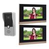 Wired Video Intercom System 7in Visual Intercom Doorbell System with Camera 6 Infrared Lights for Villa Home Apartment