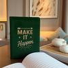 Dark Green Velvet Notebook – 80 pages – Make It Happen