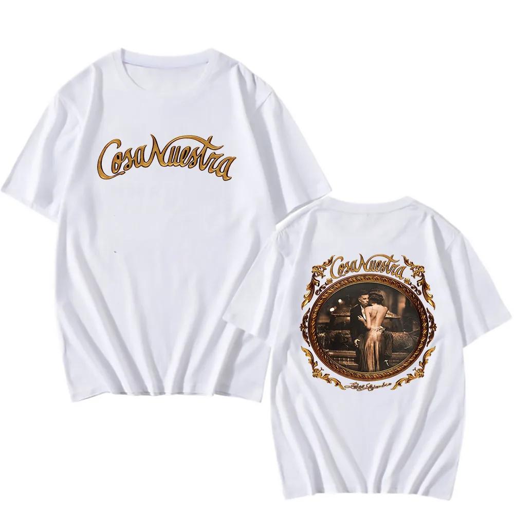 Rauw Alejandro Coca Nuestra T-shirts Fashion Casual T Shirts Cotton Short Sleeve Tees Vintage Harajuku Printing Tee-shirt