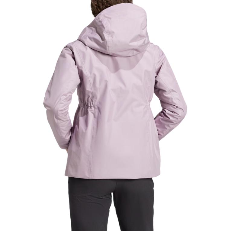 adidas Giacca interna in pile 3 in 1 Xploric, morbida, comoda, impermeabile, antivento, calda, da donna, viola scuro, rosa IX7938