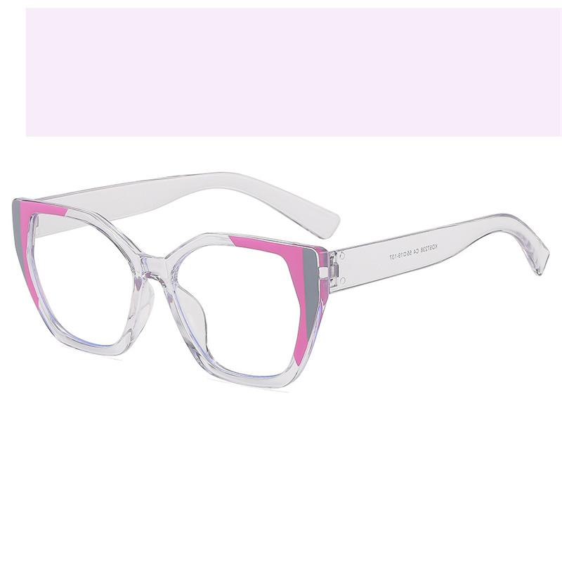 

Brand Design Oversized Polygon Patchwork Frame Hyperopia Eyewear Photochromic Anti Blue Ray Computer Reading Glasses for Women 0