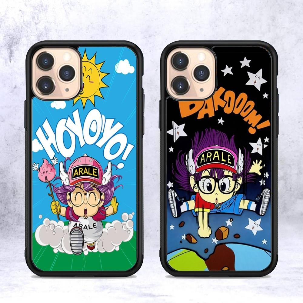 Cartoon Dr Slump Arale Phone Case For Iphone 11 12 13 14 15 Pro Max 17 16 Plus Hard PC+TPU Back Cover