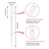 100Pcs/Lot Laboratory Pipette 1ml 2ml 3ml 5ml Plastic Disposable Graduated Container Liquid Dropper Equipment Straw Makeup Tools