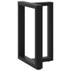 Vidaxl Nogi Do Stołu Jadalnego, 2 Pcs., Czarne, 50X35X(72-73) Cm, Stal