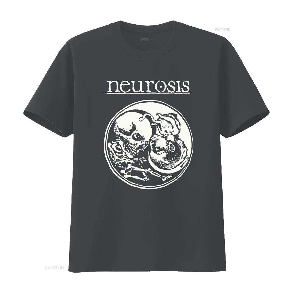 Retro Neurosis Black Cotton All Size S 5XL For Fans T Shirt HD170 Vintage Washed Stylish Unisex Graphic Versatile Streetwear
