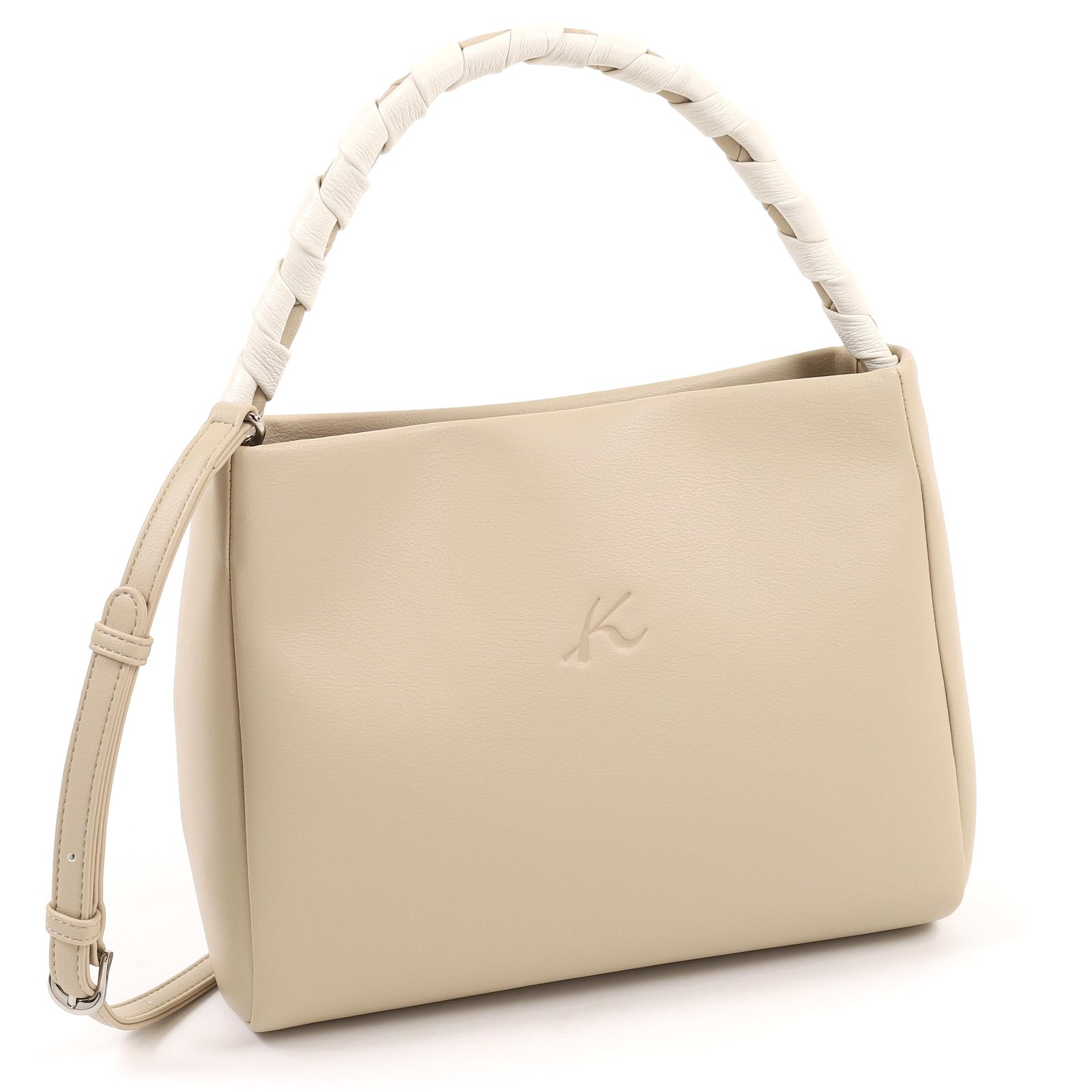 

Knitting Hand Design 2way Handbag 50911 [Kitamura] Y-1408 Women s Beige/Ivory
