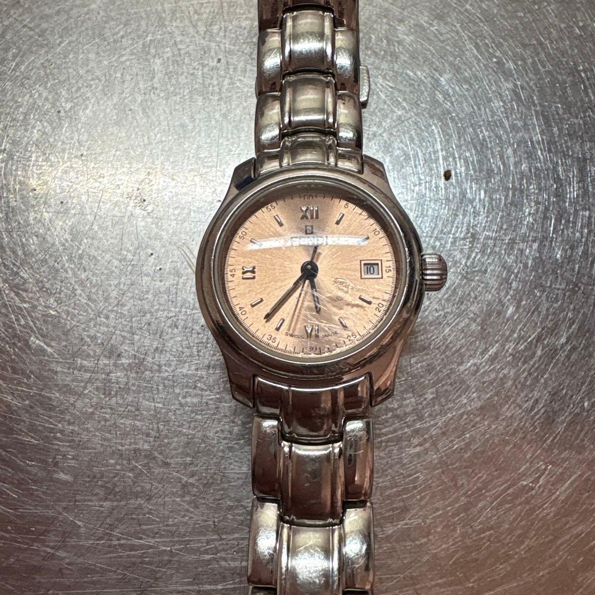 Used FENDI Women s Watch Quartz Silver Dial