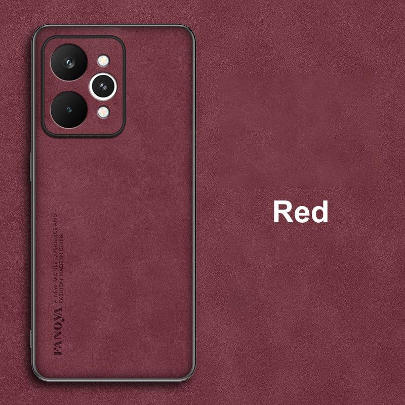 

Для Realme 15 Pro Чехол Роскошный Кожаный Чехол для Телефона Для Realme 15 5G Realme15 Pro Задняя Крышка Силиконовый Противоударный Полная Защита For Realme 15 5G красный