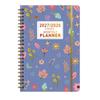 Flower Theme Cover 3-Year Plan Book Spiral Bound Multi-Year Agenda Notepad  School Supplies