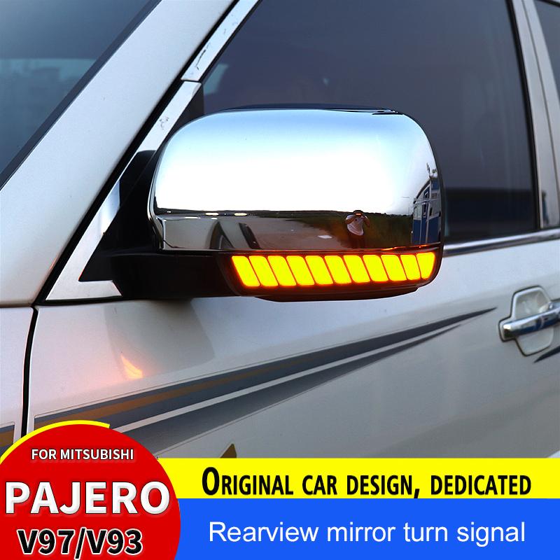 For Mitsubishi Pajero Montero Daytime Running Light Assembly V97 V93 V87 Rearview Mirror Water Signal Turn Signal Modification