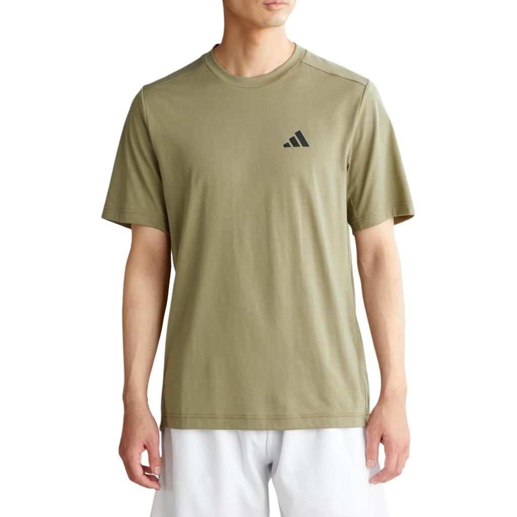 Adidas AEROREADY T Shirts Men's Khaki Crew Neck Moderate H58973