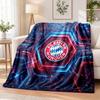 Bayern Munich Printed Flannel Blanket Warm Comfort Bed Throw For Indoor Home Decoration