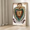 Sacred Heart of Jesus Canvas Painting Mary Sacred Heart Art Poster Print Wall Art Picture for Living Room Home Decor Frameless