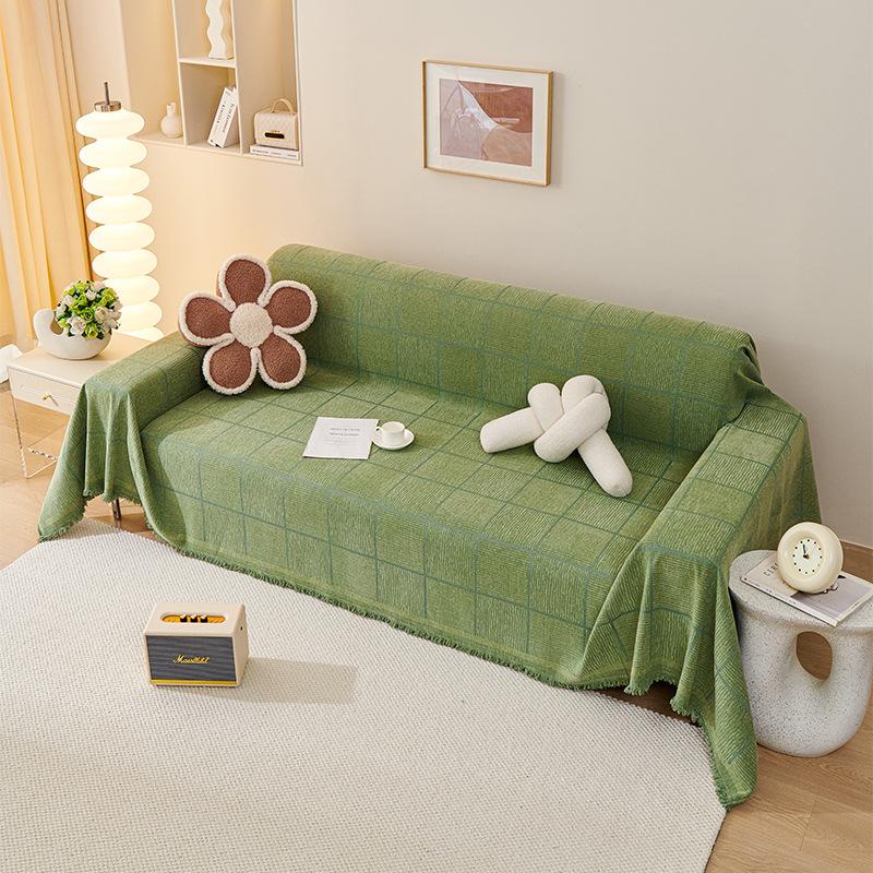 

Чехлы для полотенец для дивана из синели, универсальный универсальный чехол для четырех сезонов, универсальный плюшевый чехол для диванной подушки, нескользящий полный чехол, защита от кошачьих царапин 180*130