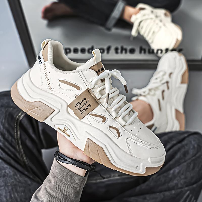 High Quality Designer Men's Shoes Autumn Fashion Platform Sneakers Outdoor Leisure Non-slip Wear-resistant Skateboard Shoes