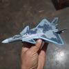 1:100 Creative Military Series Chengdu J-20 Stealth Fighter Fire Fang Multi-Purpose Jet Model Toys For Children Christmas Gifts