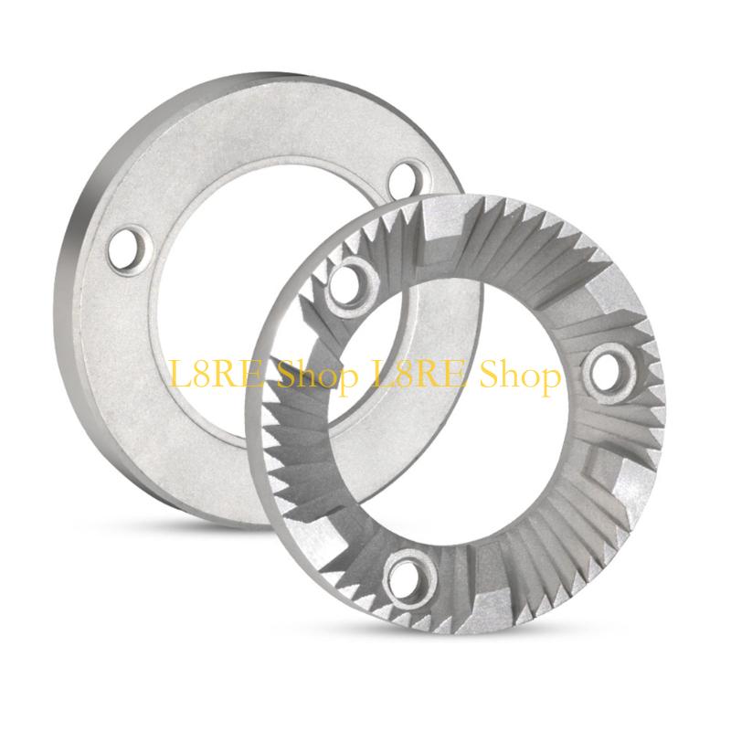 L8RE Set aus 2 Präzisionsgefertigten 40MM Kaffeemühlenmahlwerken Edelstahlkonstruktion Schneideffizienz WärmeReduzierung