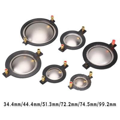 1Pcs Titanium Film Tweeter Voice Coil Membrane DIY Parts 34.4 44.4 51.3 72.2 74.5mm Core Treble Speaker Repair Accessories Black
