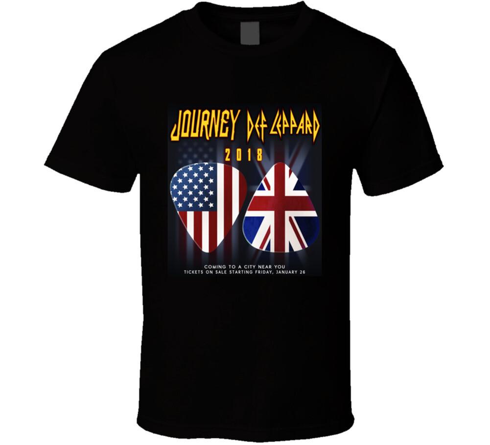 New To 2018 Journey & Def Leppard  T Shirt Mens Womens Tees Top S