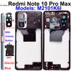 Per Xiaomi Redmi Note 10 Pro Max Telaio Centrale Supporto Cornice con Tasti Laterali Volume Cover Alloggiamento NFC