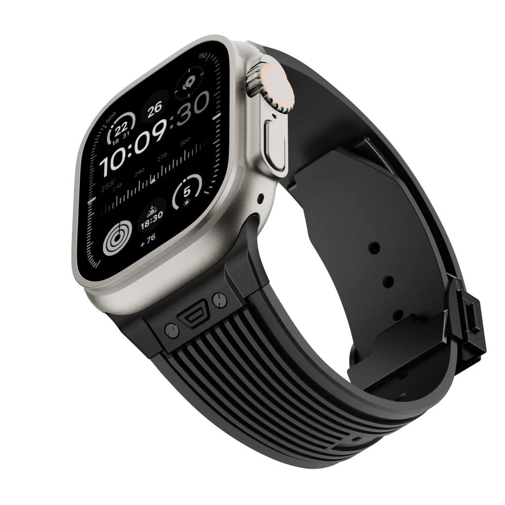 Liquid Silicone Strap for Apple Watch Ultra 3/2 Strap 49mm Sports Wristband iWatch Series 11 10 9 8 7 6 5 SE 45mm 44mm 46mm Belt