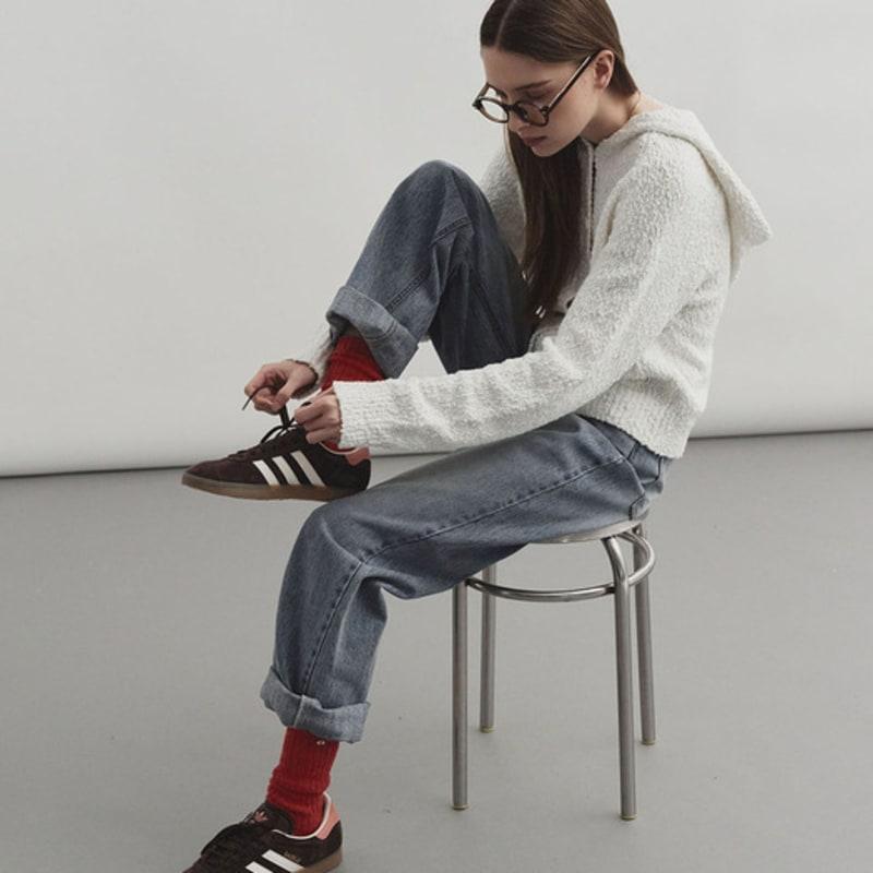 MONGDOL [5 Colors] Wool Blend Golji Knit Socks MDAC034