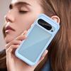 For Google Pixel 9 Phone Case WANLONFENG XC Series TPU Acrylic Cover with Tempered Glass (Big Lens Hole)