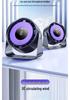 6-Inch Wall-Mounted USB Desktop Fan with Air Circulator and Long Battery Life
