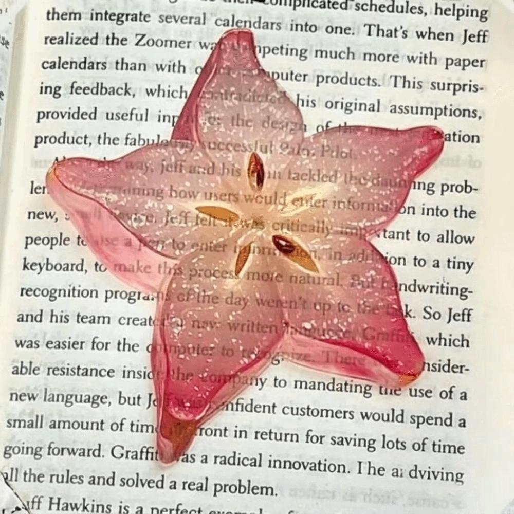 Simulation Fruit Simulation Bookmark Acrylic Note Bookmark Creative Fruit Apple Slice Bookmark