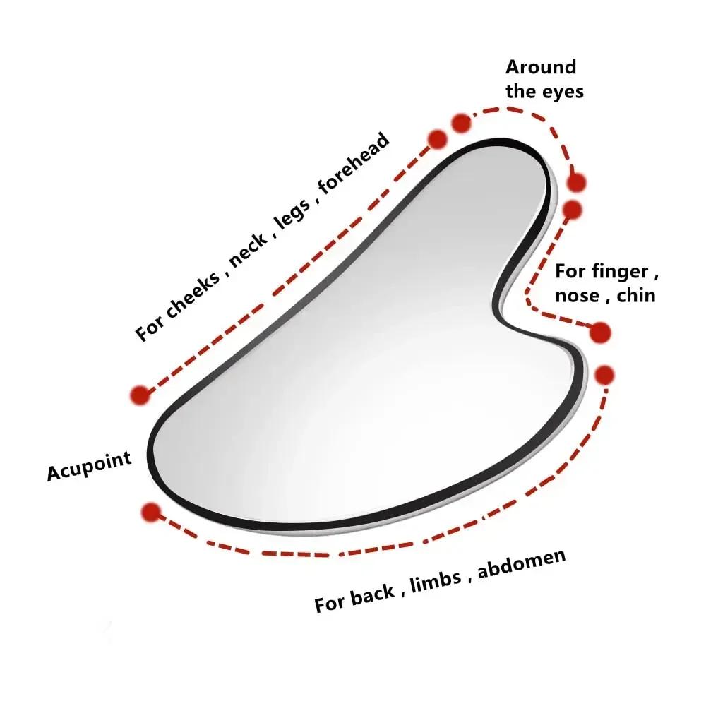 Neuer Eis-Gesichtsroller Edelstahl Gua Sha Werkzeugset Hautpflege Beauty-Set Gesichtsmassageroller Lifting Konturierungswerkzeug Wiederverwendbar