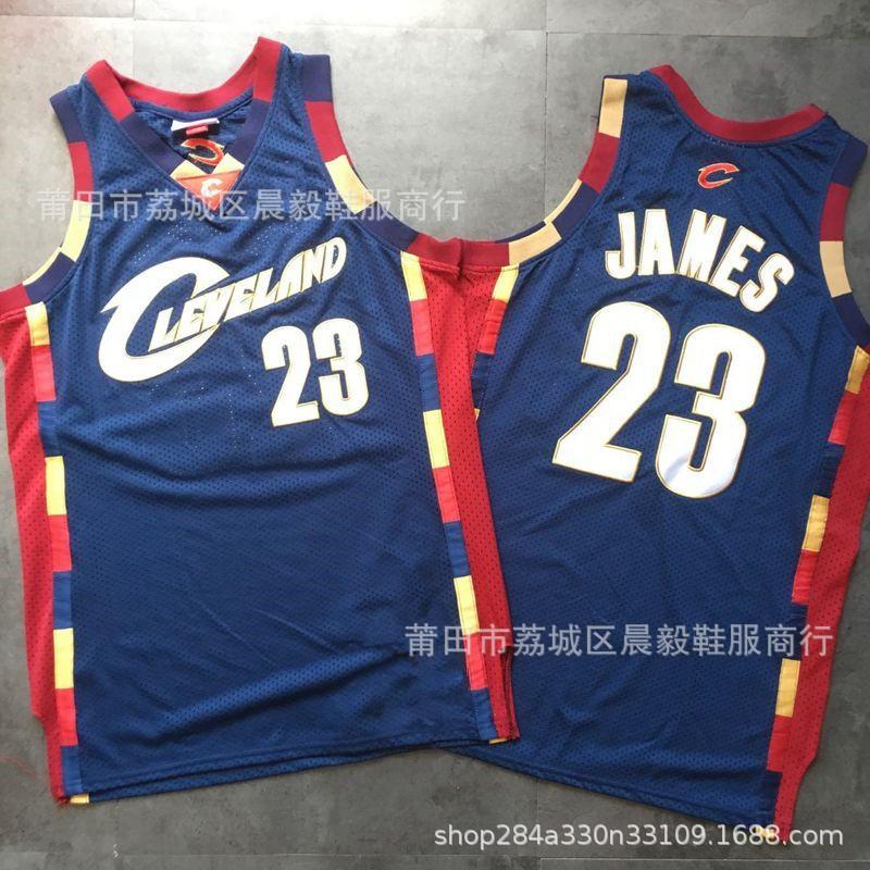 Mens Retro Cleveland Cavaliers 23 Basketball Jersey Mesh Stitched NBA Style Sportswear