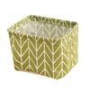 Foldable Storage Basket with Handles Waterproof Large Capacity Cotton Linen Printed