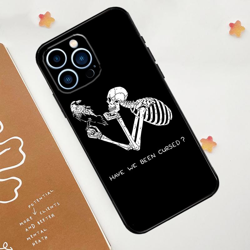 Death Skull Bones Clown Circus Phone Case For iPhone 17 Pro Max 14 11 15 16 Pro Max 13 12 Mini 16 Plus 16e 17 Air Funda