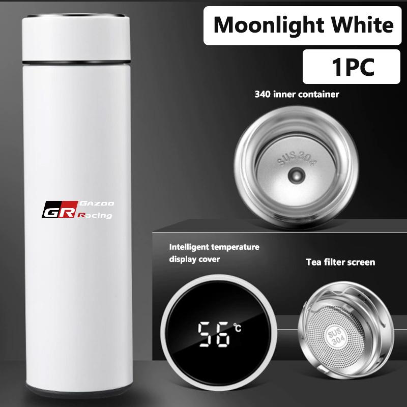 For Toyota Car Logo Badge Intelligent Thermos Cup Auto Smart Digital Thermos Cups Supra Aygo Prado RAV4 Hilux Yaris Corolla