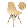 Velvet And Polar Fleece Fabric Shell Chair Cover Stretch Scandinavian Chair Covers Dining Seat Cover For Hotel Home Living Room
