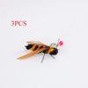 3PCS/5PCS Simulation Hornet Cat Teasing Stick Replacement Head Insect Cat Toy Interactive Pet Toys For Kitten