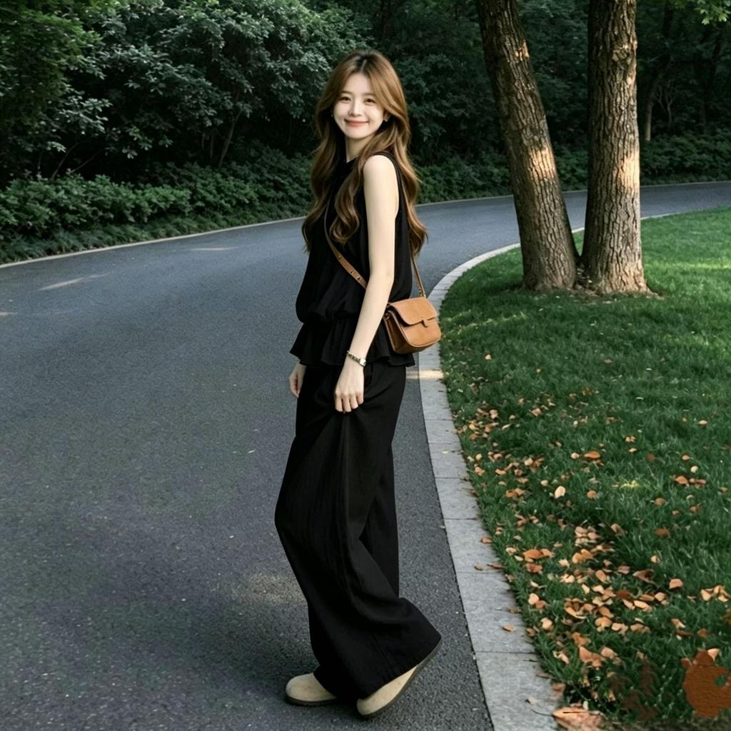2026 New Minimalist Suit Beautiful Temperament Casual Sweet Simple Commuting Temperament Thin Summer Beauty