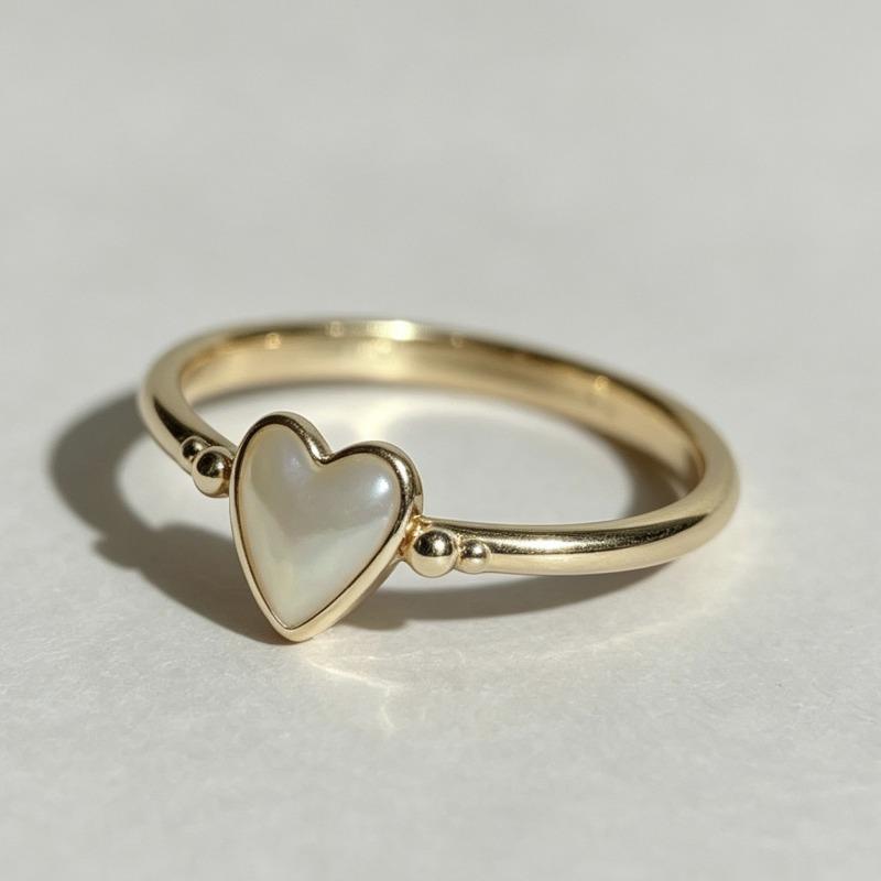 Liebesring, Damen-Zeigefingerring, Einfacher und kühler Stil für Paare, Neuer Perlenschmuck