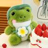ZOCO Lächelnder Frosch Puppe Reise Frosch Puppe Plüschtier Füllung Tier Weiches Fell Geburtstag Weihnachten Geschenk Cartoon Ornament