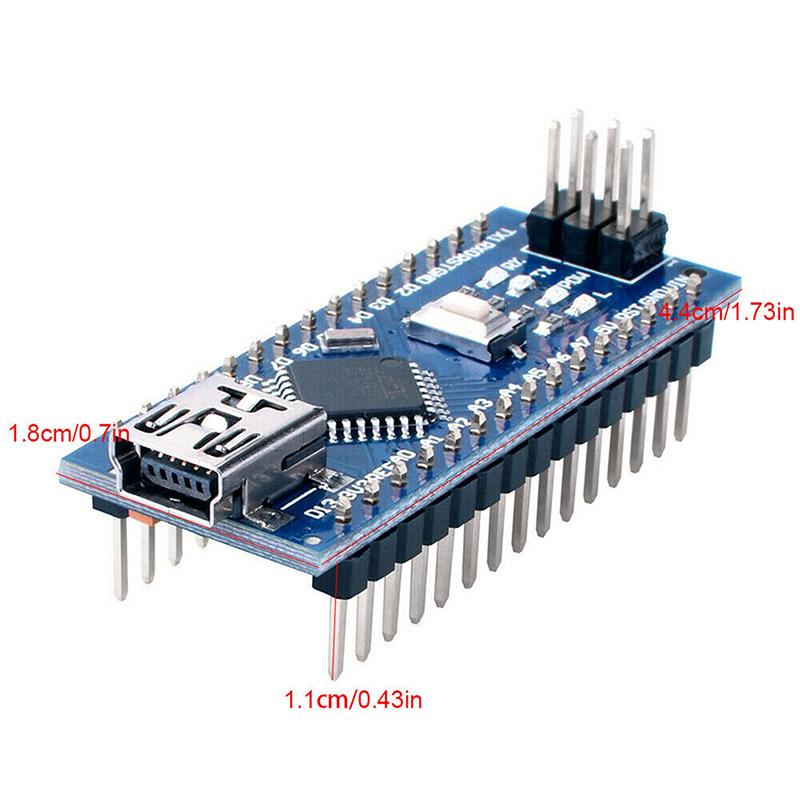 1/2ks 16MHz 5V Mini USB pájený Nano V3.0 kompatibilní modul mikrořadiče Atmega328P pro CH340G