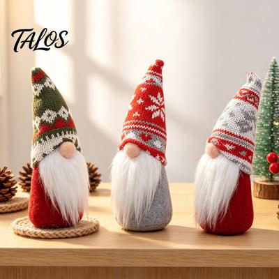 Hanging Ornaments for Bedroom Living Room Faceless Gnome Plush Doll, Decorative Dwarf Doll with Kitted Hat, Festive Atmosphere Decorations Home