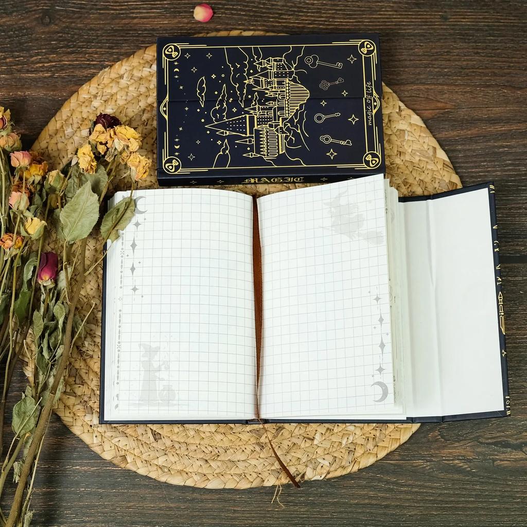 Caiet Seria Castelul Magic Caiet Simplu cu Copertă Tare Jurnal de Călătorie Blocnotes pentru Studenți Papetărie Cadou de Afaceri Rechizite de Birou