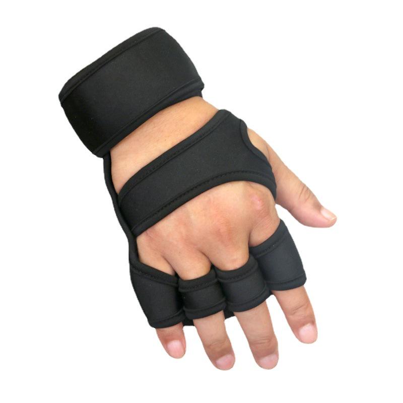 

Anti-Slip Weightlifting Gloves with Wrist Wraps - Callus Protection & Wear-Resistant for Men and Women Blue M