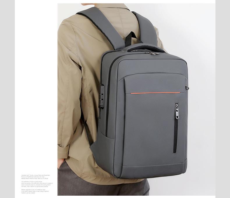 Premium Mehrschichtiger Business Pendler Rucksack mit USB-Ladeanschluss
