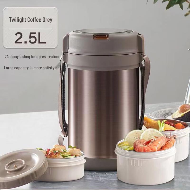 Xihe Large Capacity Multi-Layer 316 Stainless Steel Insulated Food Container