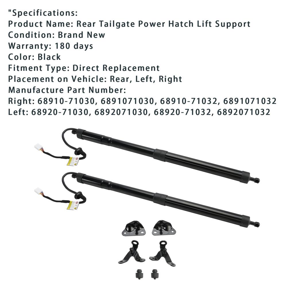 Electric Tailgate Gas Strut 6892071030 6891071032 Fit Toyota Fortuner 2015-20