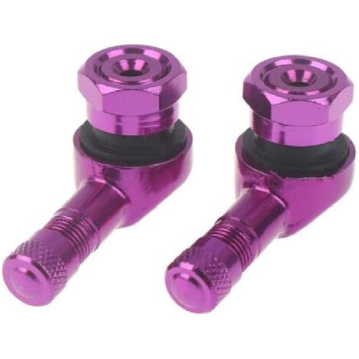 2 Motorcycle parts CNC Aluminum 11.3 Millimeter Tire Valve Stem 90 Bevel Angle(Blue)