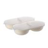 Food Grade Microwave Egg Poacher with Lid Heat Resistent Microwave Egg Steamer Quick Heating Double Cup Egg Cooking Tools