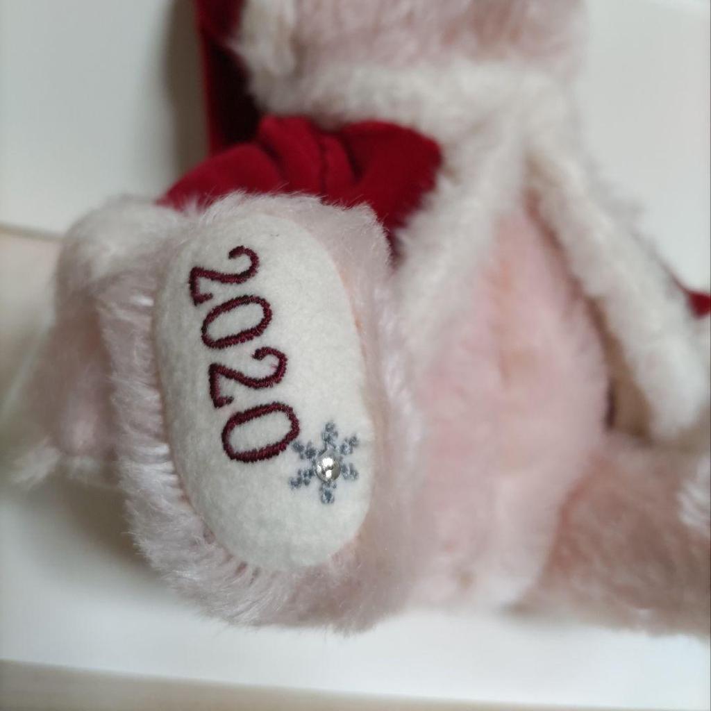 [USED] Steiff Japan Exclusive Teddy Bear Little Santa 2020 Plush Toy